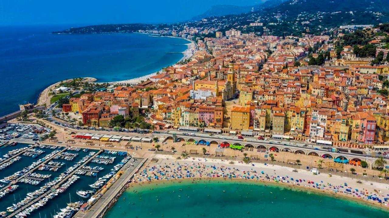 Studio Avec Jardin - Garage - 500M Des Plages Menton Exterior foto